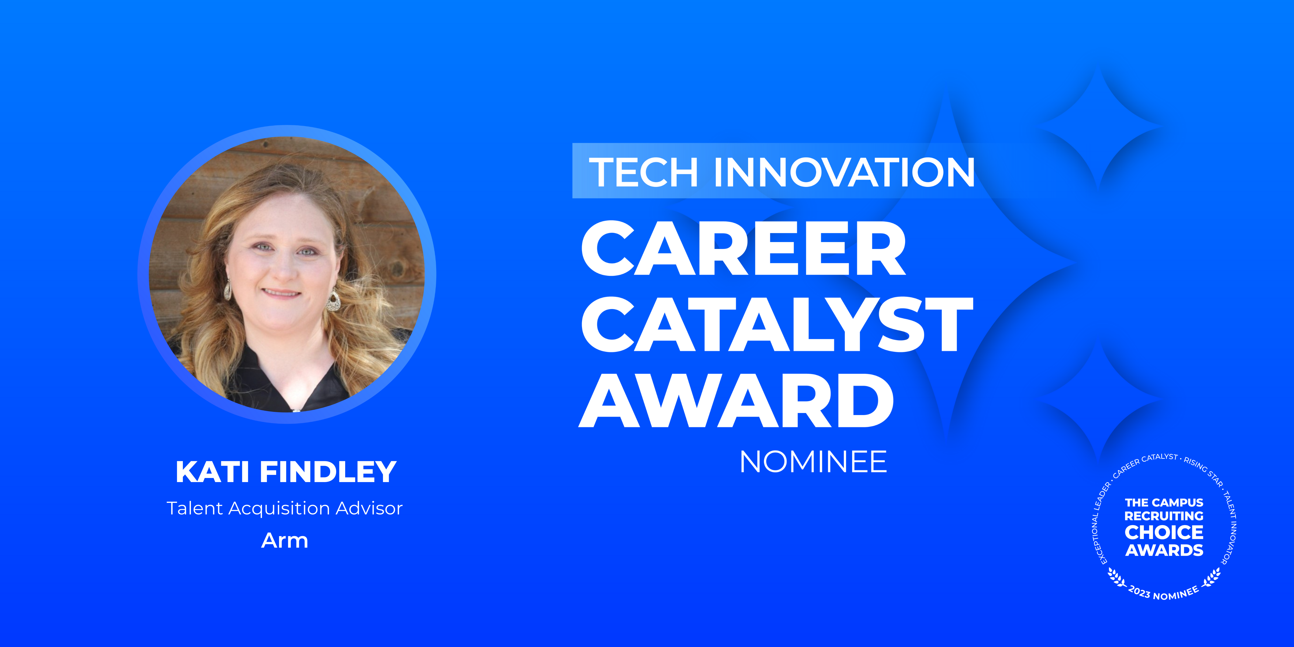 Kati Findley Nominee for Career Catalyst Award 2023 Campus